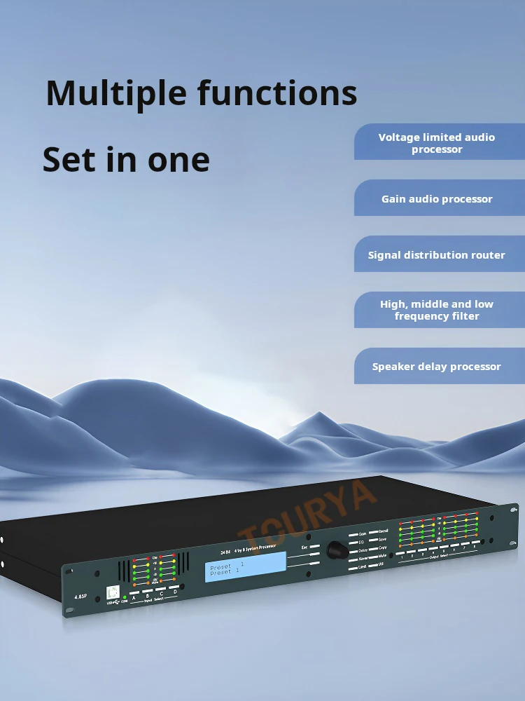 3.6SP4.8SP professional stage performance bar digital audio processor in and out DSP4 in 8 out 3 6