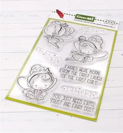 DIY 스크랩북 및 카드 제작용 요정 클리어 스탬프 씰, A6019, 신제품