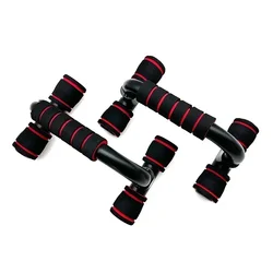 Non-Slip Push Up Stand for Home Fitness - Strength Training Equipment for Arms, Chest, and Muscle Building (Red)