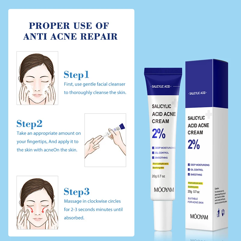 Salicylic Acid Cream Moisturize Face Skin Toner Water Embellish Clear Transparent Water Priming Creams Before Makeup Control Oil