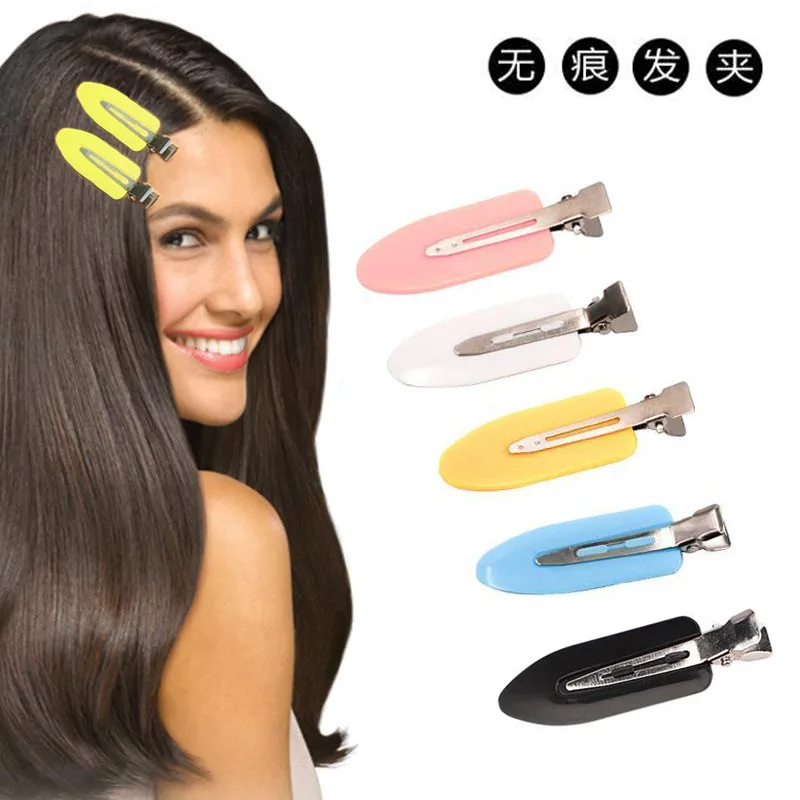 Nuovo 4 Pz/Set Seamless One-Word Duckbill Hairpin Bangs Hairpin Side Clip Temperamento Accessori Per Capelli Moda Donna
