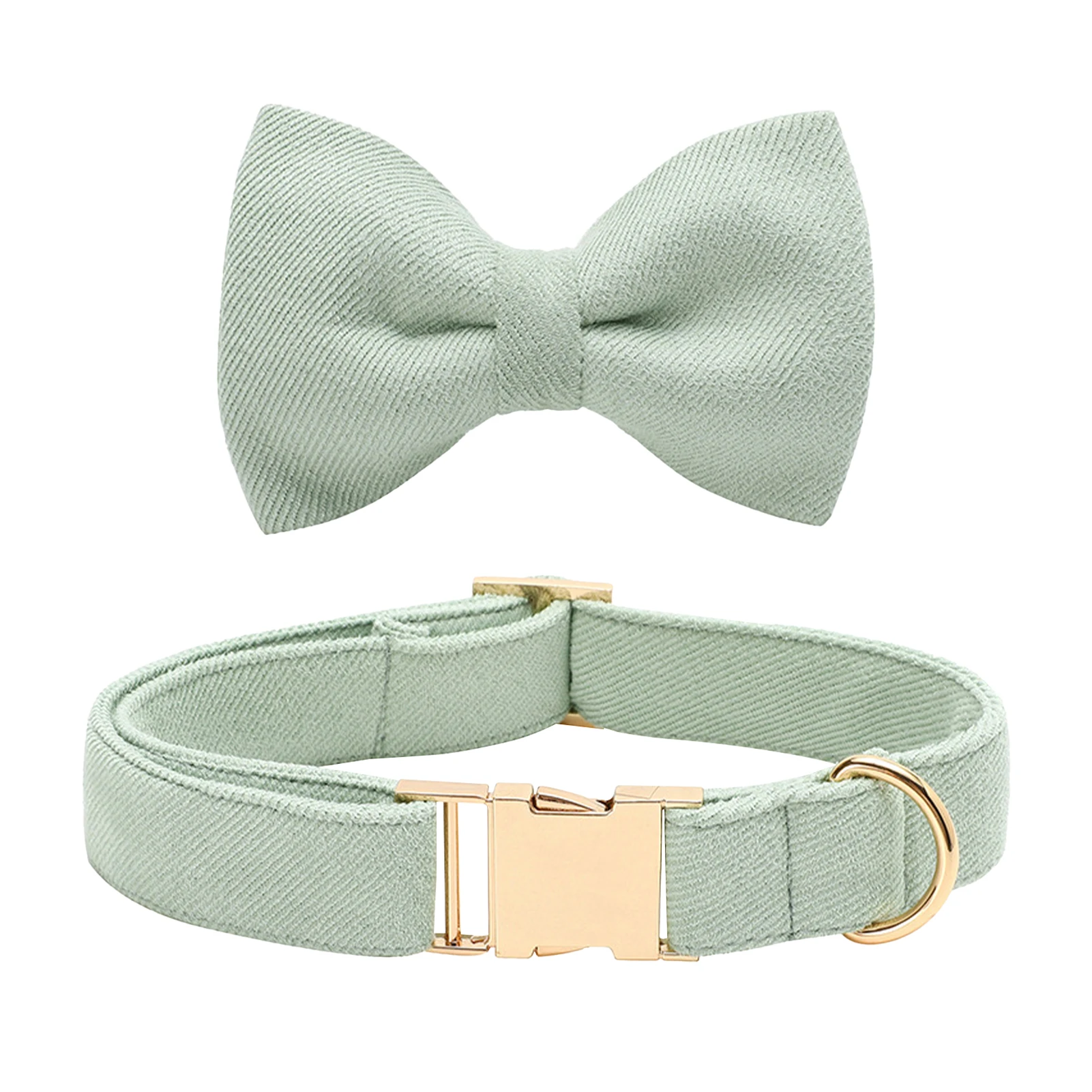 

2pcs Training Dog Collar Soft With Buckle Bow Tie Safety Indoor Outdoor Adjustable Durable Puppy Supplies Comfortable Walking