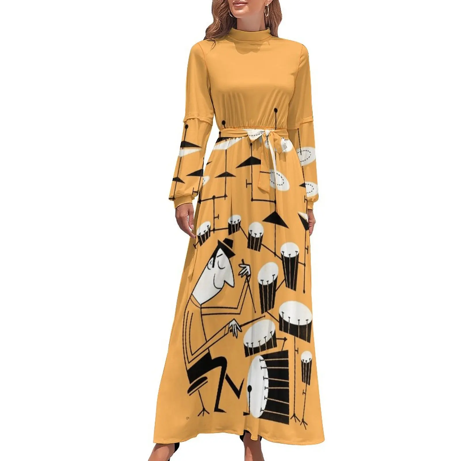 thumbnail image 1 of Juega ese ritmo Vestido largo Vestido de mujer Vestido de noche de mujer Vestido de verano de mujer, 1 of 5