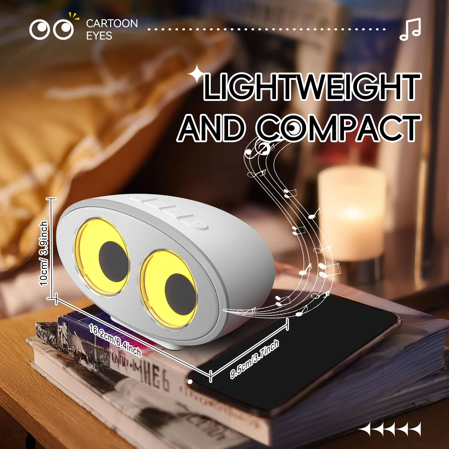 Portable Wireless Bluetooth Speaker 8 Nature Sound White Noise Sleep Aid Music Box Outdoor RGB Colorful Light Speaker TF AUX