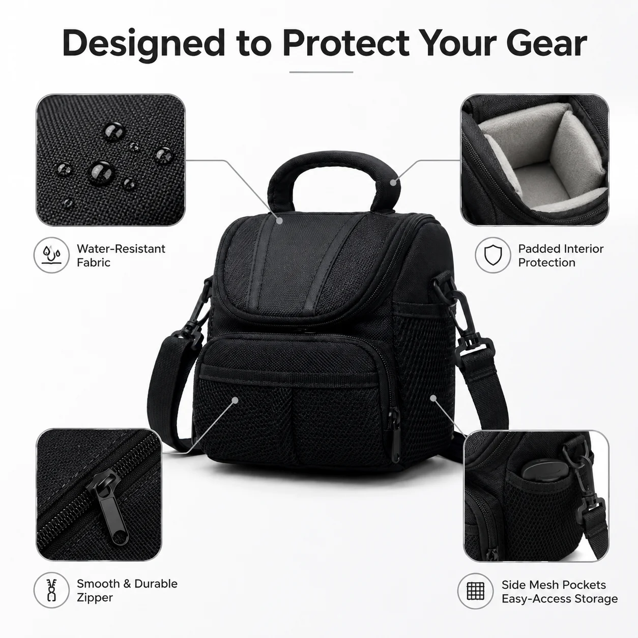 Borsa compatta per fotocamere DSLR e mirrorless - immagine 3