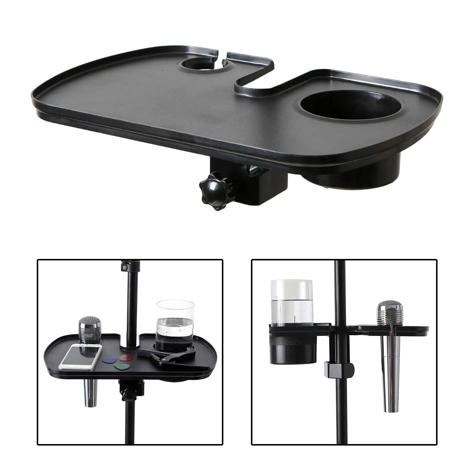 Microphone Stand Tray Adjustable Sound Card Tray for Concert Performance