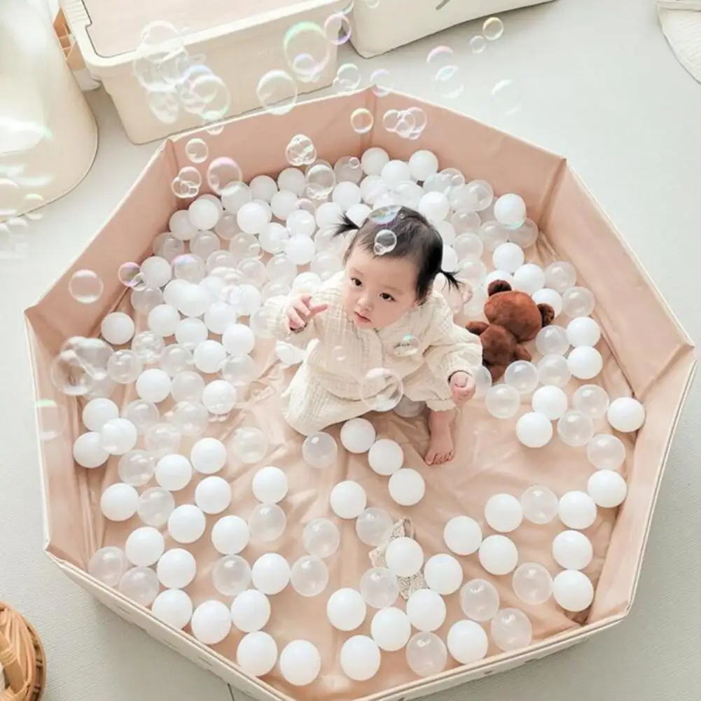 PVC  Cute Toddler Baby Infant Folding Ball Pit Pool Smooth Surface Wave Ball Pool Adorable   for Kids 6