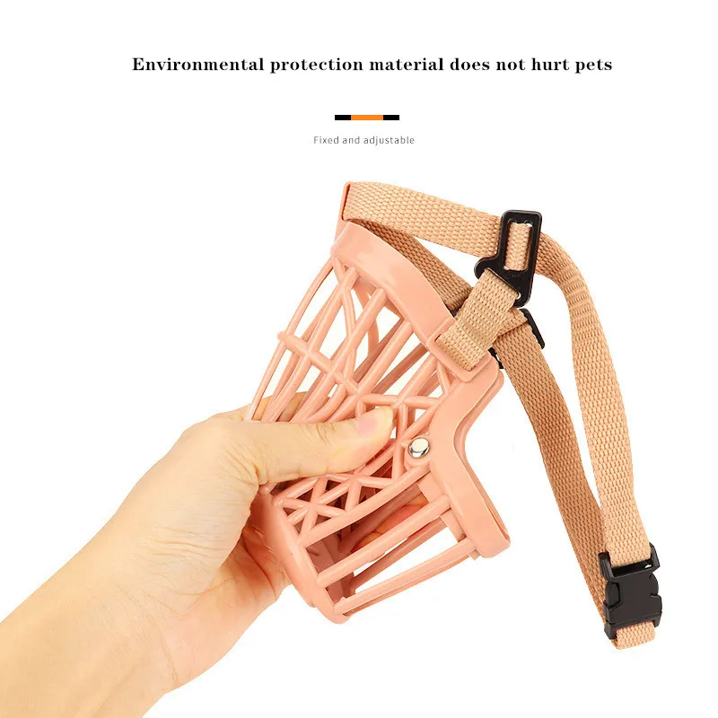 Adjustable Dog Mouth Mask Breathable Anti-Biting Pet Muzzle Cover for Small Medium Large Dogs Pets Accessories XS-XXXL dog muzzle