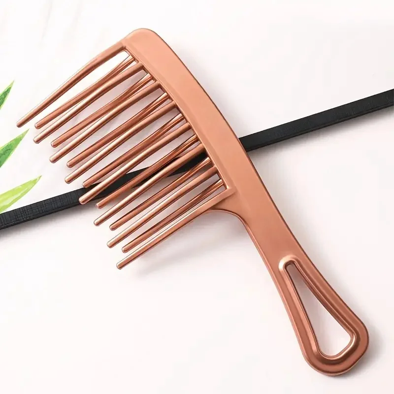 Hair Styling Comb Double Row Big Tooth Wide Tooth Ladies Perm Curly Plastic Long Hair