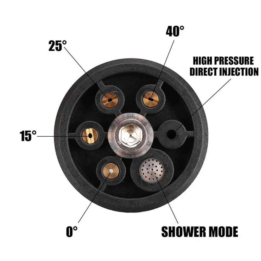 6 In 1 Car Wash Universal Nozzle Multi-function High Black Cleaner Gun Water Pressure Cordless Washer Parts 6
