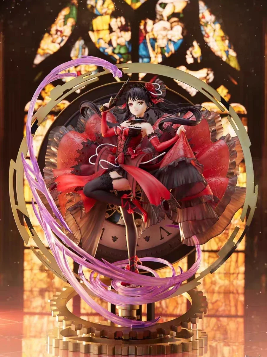 

Anime Peripheral Dating SSF Battle Statue Tokizaki Kanozo Bust Dove's Blood Ruby Dress 1/7 Action Figure Collectible Model Toy