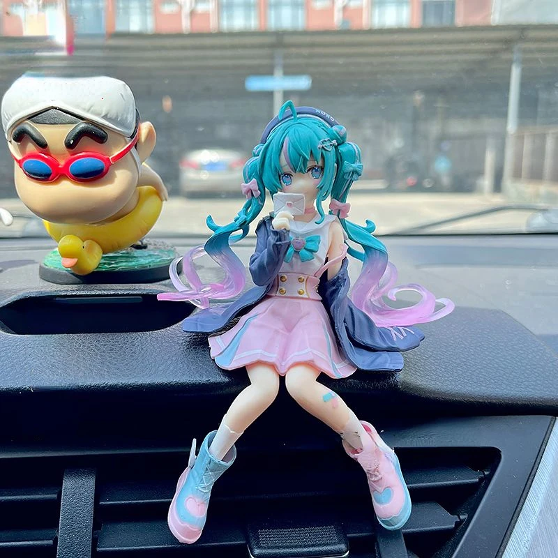 Фото Милый аниме Hatsune Miku периферийный любовный матрос костюм Hatsune Персонализированная фигурка Модель шасси орнамент коллекция Рождественский подарок №2