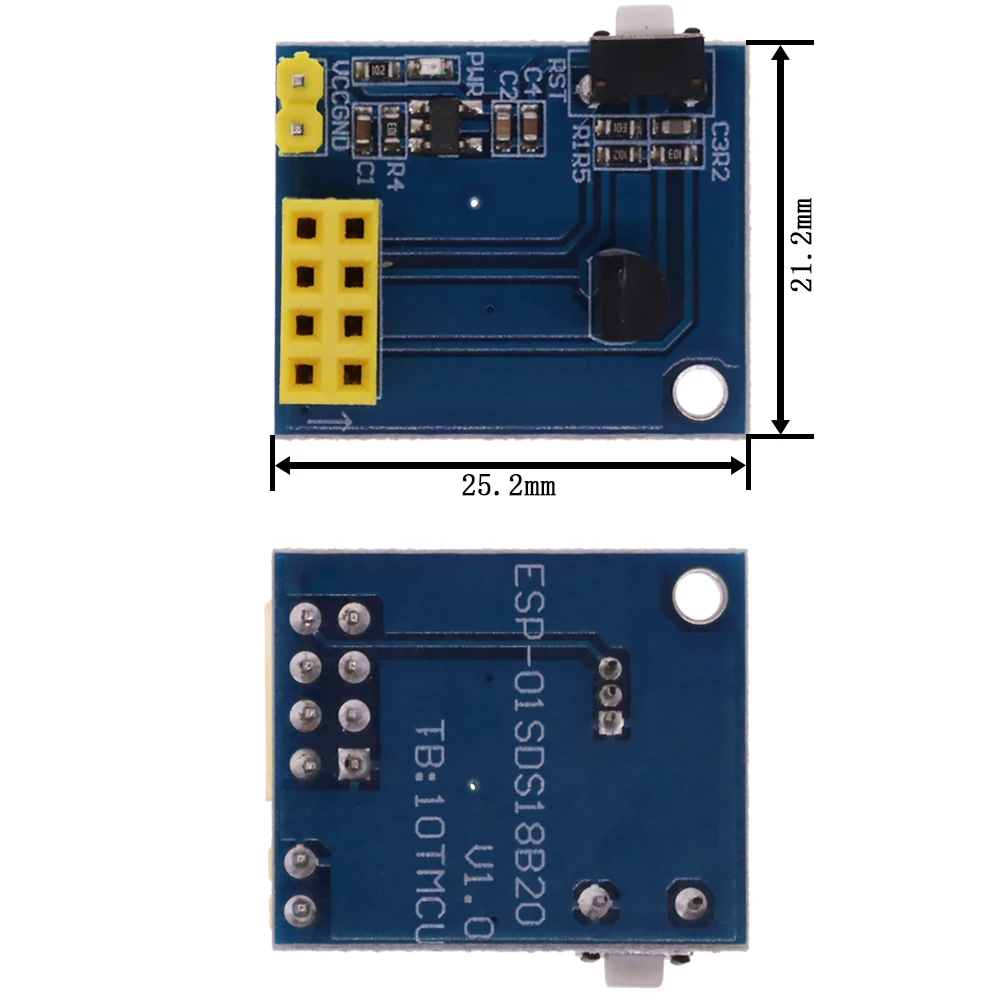 Buy ESP8266 ESP01S 5V WiFi Relay Module Temperature Sensor DS18B20