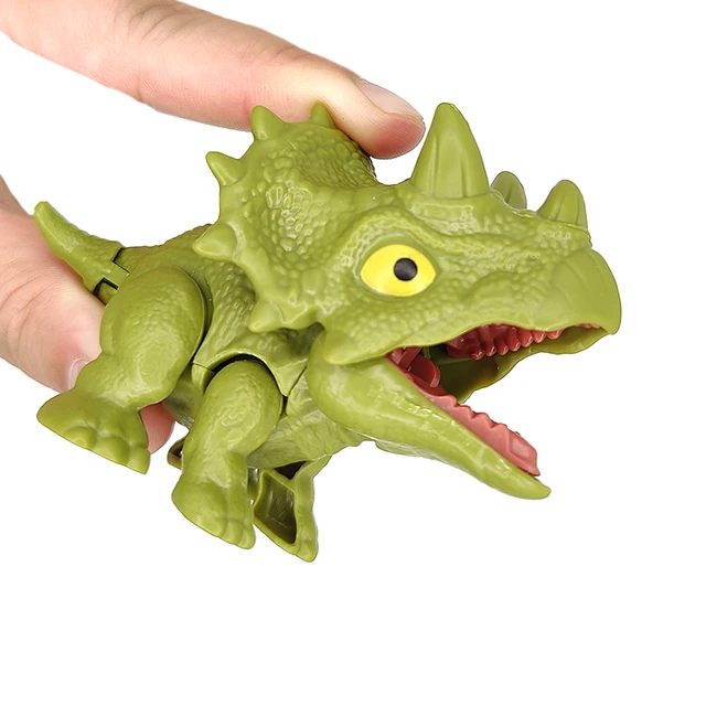 Fidget Finger Dinosaur Tricky Tyrannosaurus Model Biting Hand Mosasaurus Jurassic Park Toy for Children Dino Movable Joints Gift 2