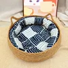 Four Seasons Cat Bed Woven Removable Upholstery Sleeping House Cat Scratch Floor Rattan Washable Cats Pet Products Accessories 2