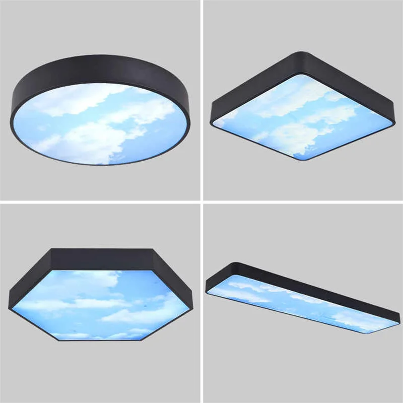Modern Blue Sky Ceiling Lamp 18w Sky Panel Ceiling Lights for Living Room Lights Bedroom Sky