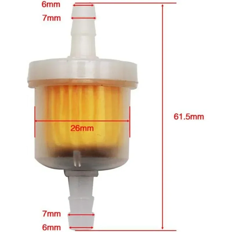 Motorcycle Petrol Gas Fuel Gasoline Oil Filter 10Pcs/set For Scooter Motorcycle Moped Scooter Dirt motorcycle fuel filter fuel filter
