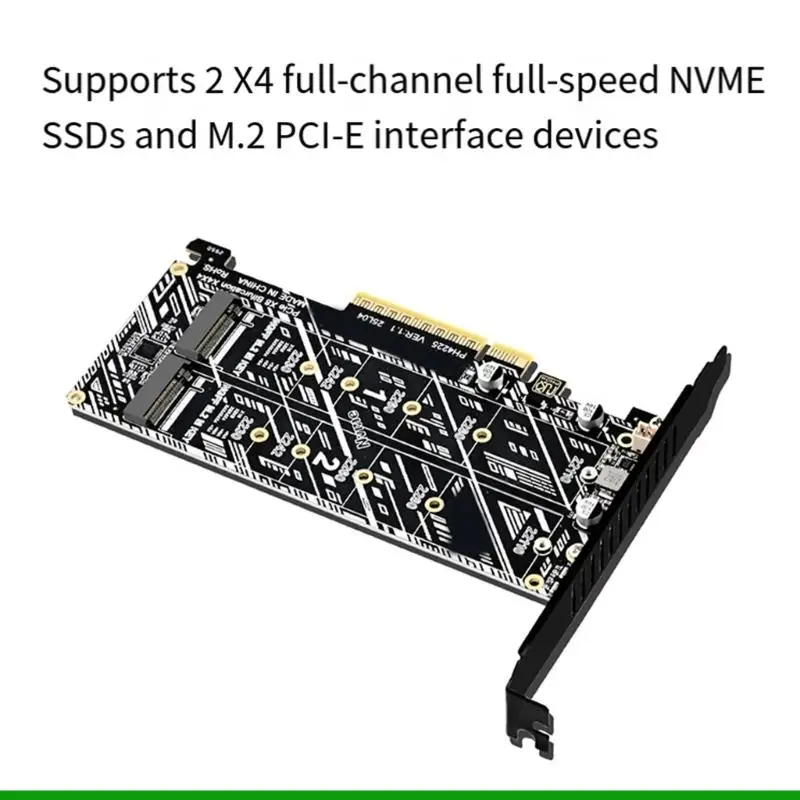 U55C 더블 NVMe PCIe 5.0 어댑터 M.2 NVME M 키 카드 더블 베이 확장 카드