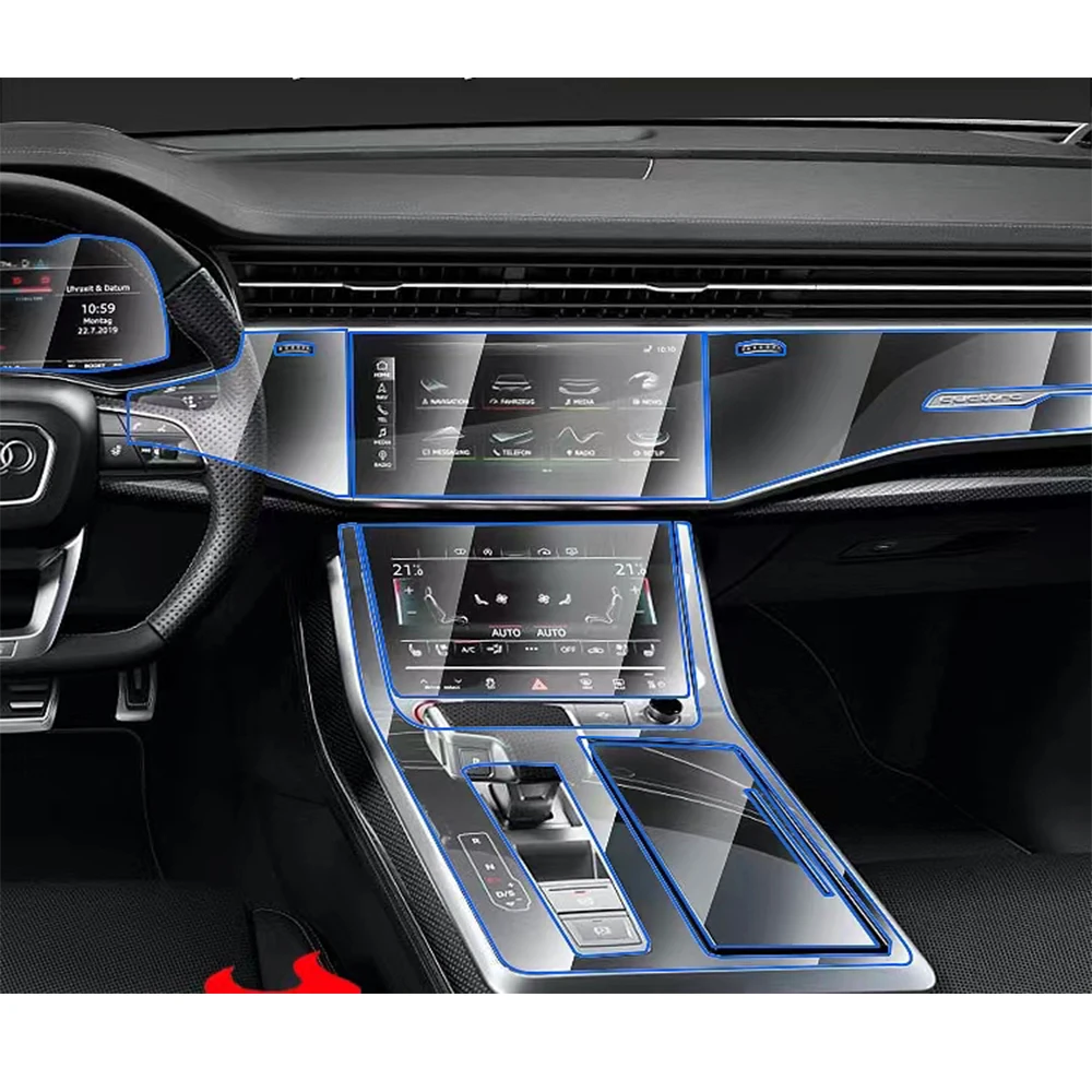 

For AUDI Q7/Q8 2020 2021 2022 2023 Car GPS navigation screen TPU Protective film Anti-scratch film Accessories