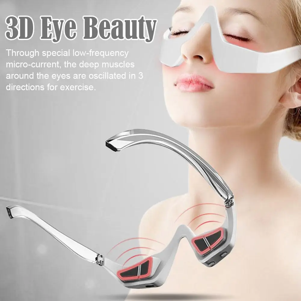 

Micro-Current Pulse Eye Relax 3D Eye Beauty Instrument And Remove Tool Circle Bags Wrinkles Reduce Massager Beauty Eye Dark X3T3