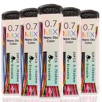 1-5Set Multi-color Mechanical Pencil Lead 0.7mm Colorful Pencil Lead Automatic Pencil Lead Refill Art Sketch Drawing Supplies 1