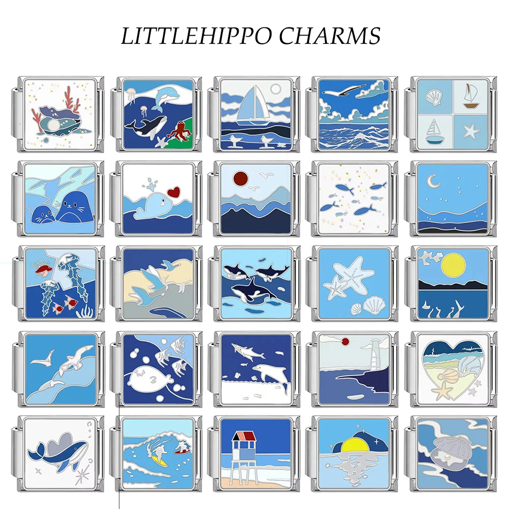 INS Hot Sale Can Be Freely Paired with Charms for Bangle Neckalce and Anklet Stainless Steel Waterproof Custom Italian Bracelets