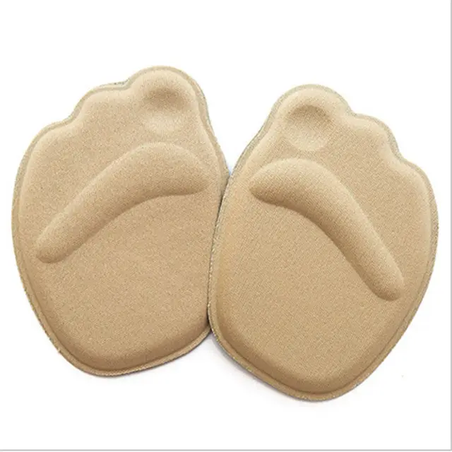 Women Men Pain Relief Forefoot Insert Half Insoles Non-slip Sole Shoe Cushion Reduce Padded Front Foot Pads for Shoes Inserts Beige-2
