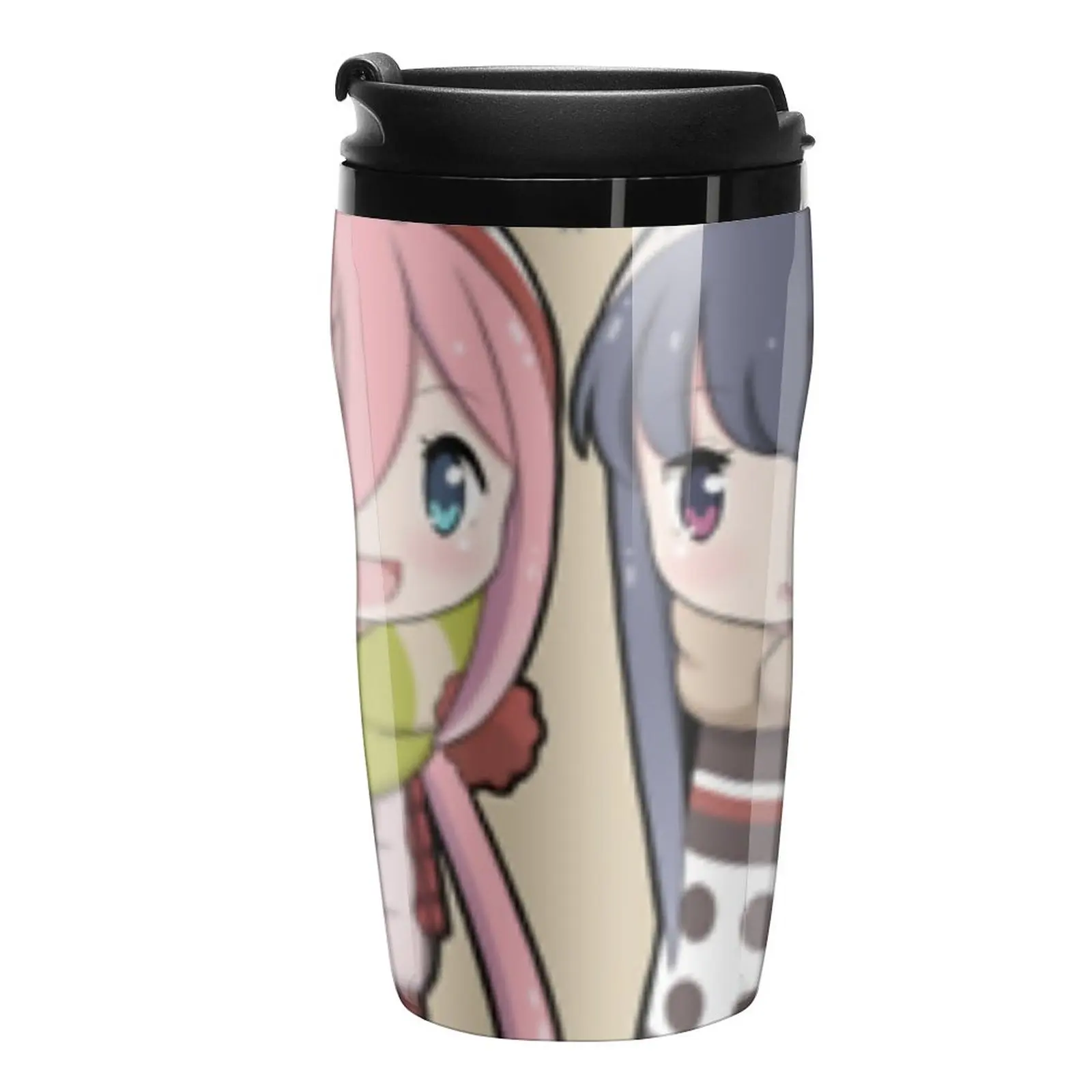 

New Yuru camp main characters design 2 Travel Coffee Mug Coffee Mugs Beautiful Tea Cups Coffee And Tea Unusual Tea Cup