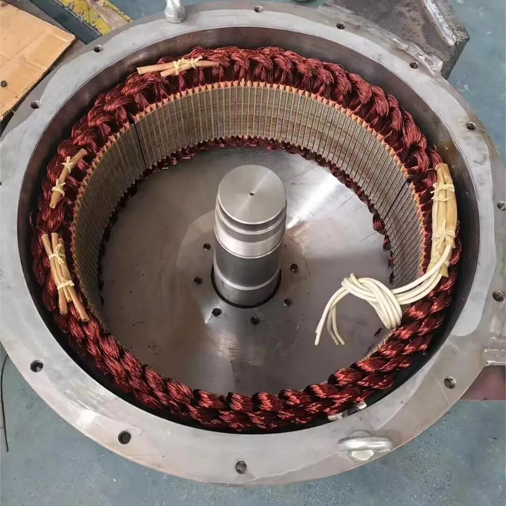 Low Noise Low RPM 50HZ 10KW-40KW 48V 96V 220V 380V 3Phase Motor Alternator Electric Permanent Magnet Generator With Motor