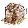 DIY Glow Miniature House Models with Furniture Kits Kids Educational Toy Handmade 3D Greenhouse Art Crafts Women Girls Gifts 4
