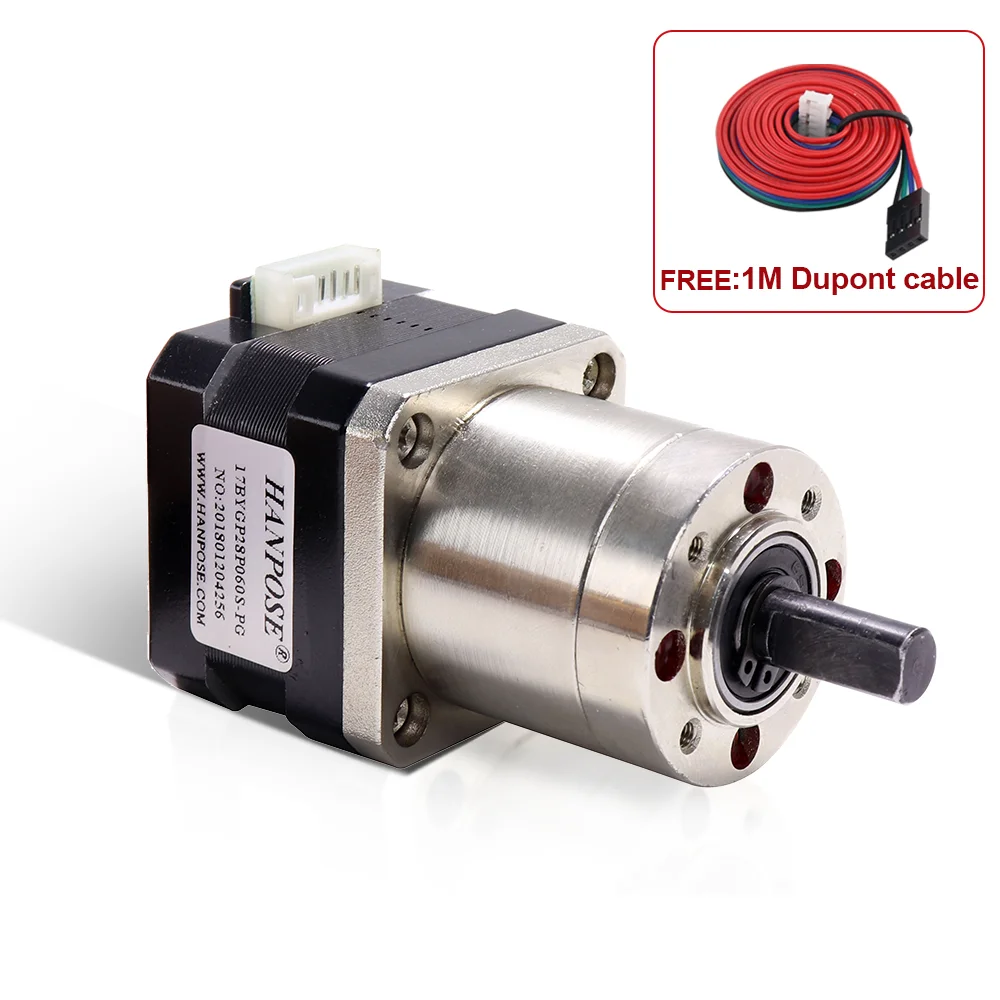 Nema17 Stepper Motor Planetary geared Gearbox 17HS2408S-PG All Ratio Geared Extruder mechanical arm robot motor For 3D Printer stepper motor