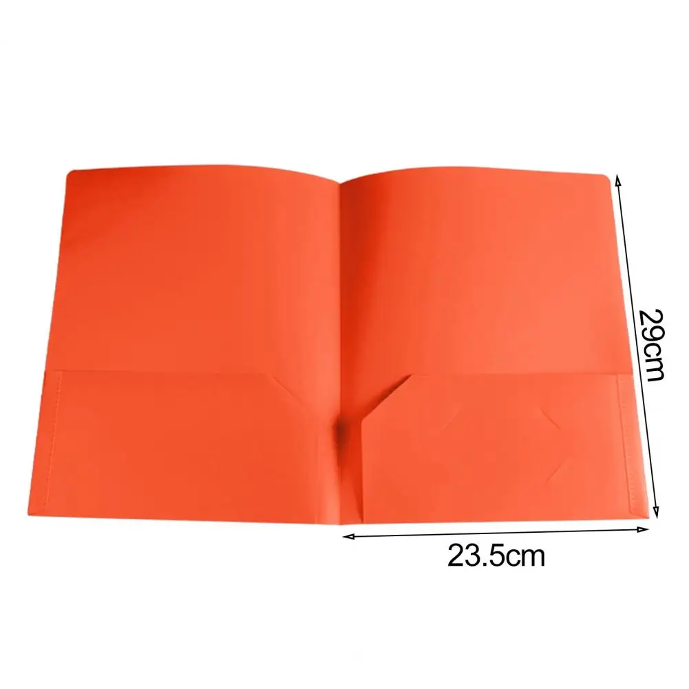 29*23.5cm Plastic Folder With 2 Pockets Business Card Slot School Examination Paper Office Document Organizer Students Supplies 6
