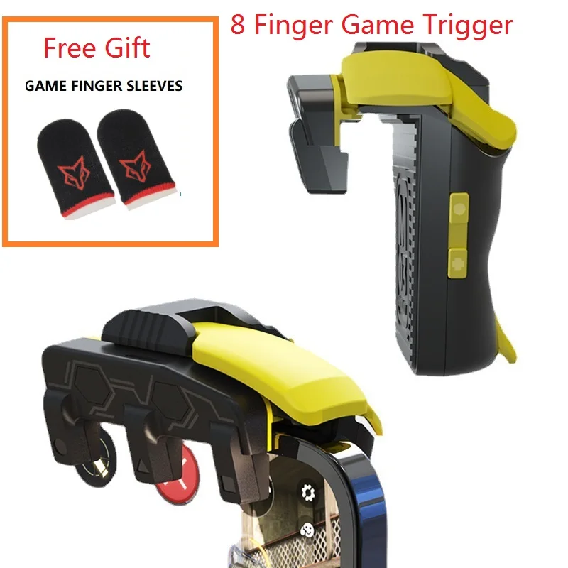 8 Trigger Mobile Game Controller | 8 Finger Trigger