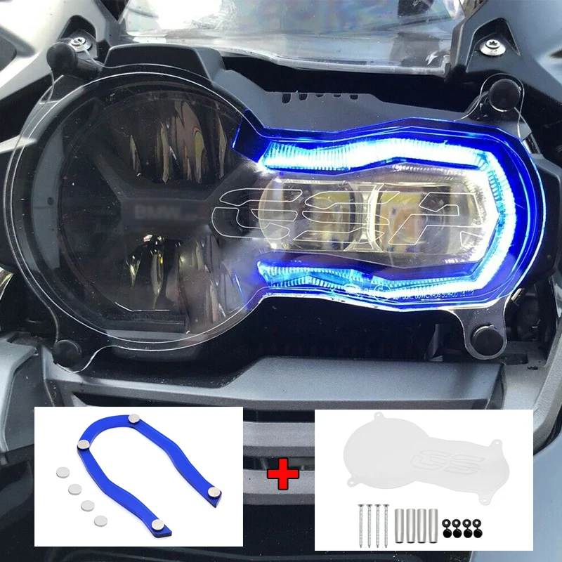

Аксессуары для мотоцикла для BMW R1200GS, защита для радиатора, протектор для фар, Защитная крышка для линз, подходит для BMW R 1250 GS 2018-2020, акрил