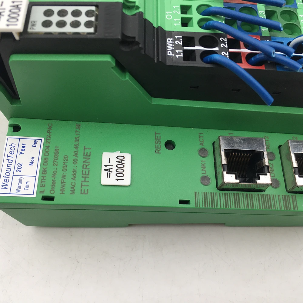 Phoenix 전원 공급 장치용 2703981 IL ETH BK DI8 DO4 2TX-PAC