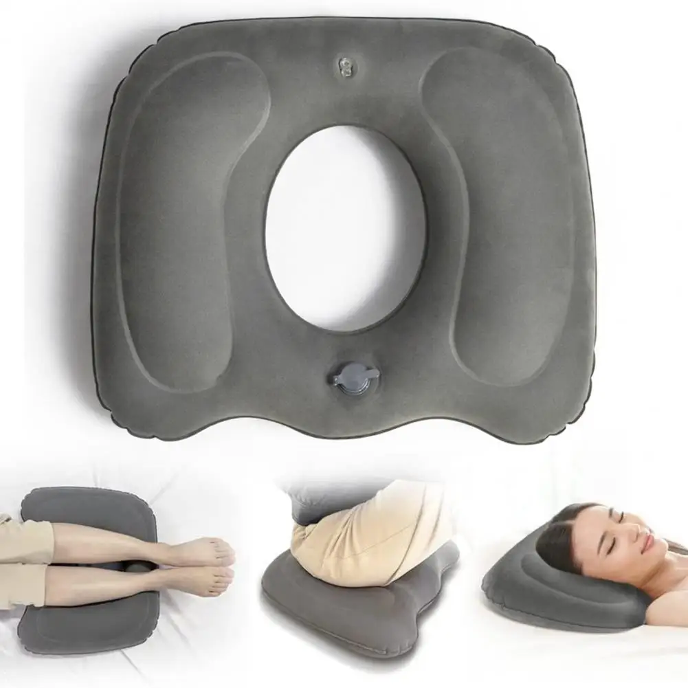 Sciatic Nerve Relief Cushion Anti-decubitus Cushion for Hemorrhoids Comfortable Flocked Buttock Support for Home Office Seating 5