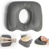 Sciatic Nerve Relief Cushion Anti-decubitus Cushion for Hemorrhoids Comfortable Flocked Buttock Support for Home Office Seating 5