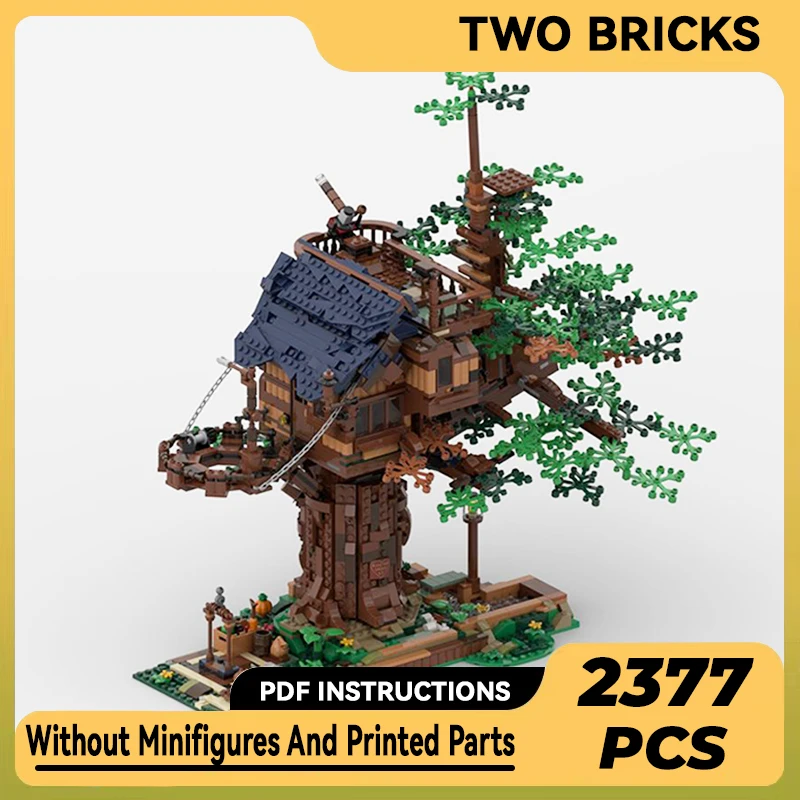 

Moc Building Blocks Medieval Model New Life Tree House Technical Bricks DIY Assembly Christmas Toys For Child Holiday Gifts