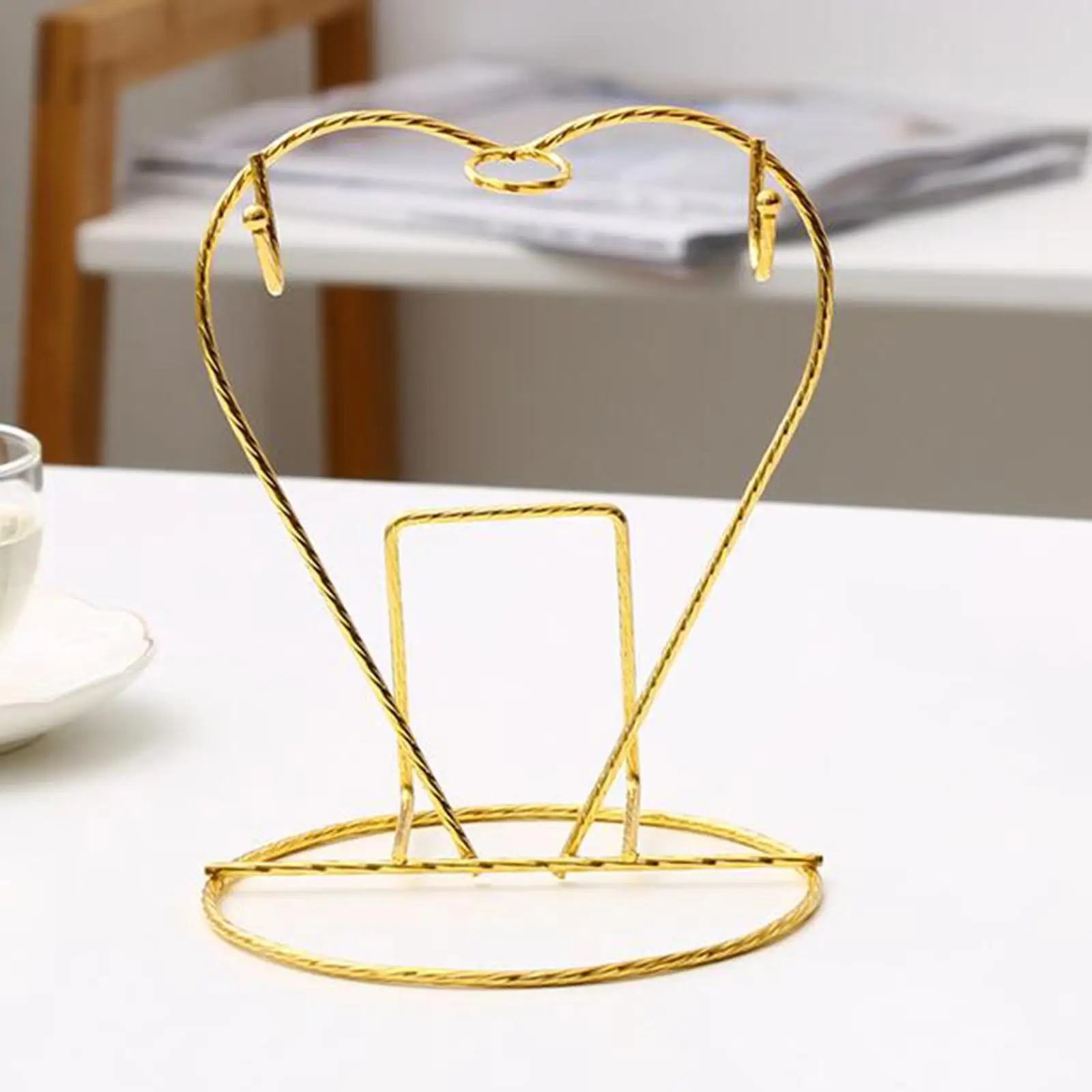 Ceramic Cup Holder Stainless Steel Nail-free Coffee Cup Mug Holder Cup Display Stand Hanging Drain Rack Wine Glass Holder 4