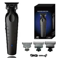 2299 Barber Cordless Hair Trimmer 0mm Zero Gapped Carving Clipper Detailer Professional Electric Finish Cutting Machine 1