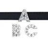 Wholesale 10mm Rhinestone Slide Letter Charms For Jewelry Making Women Bracelet Alphabet A-Z Pet Collar Necklace DIY Accessories 4