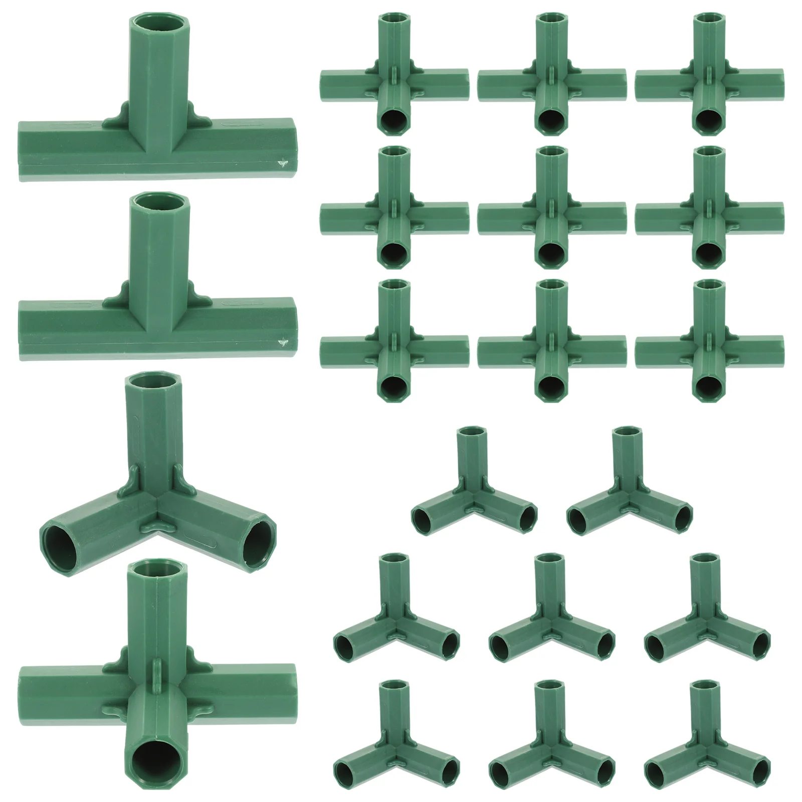 

20 Pcs Plant Three-way Four-way Bracket Frame Connectors Fitting Supports Joint Two-way Gardening Accessory Tools Supply Joints