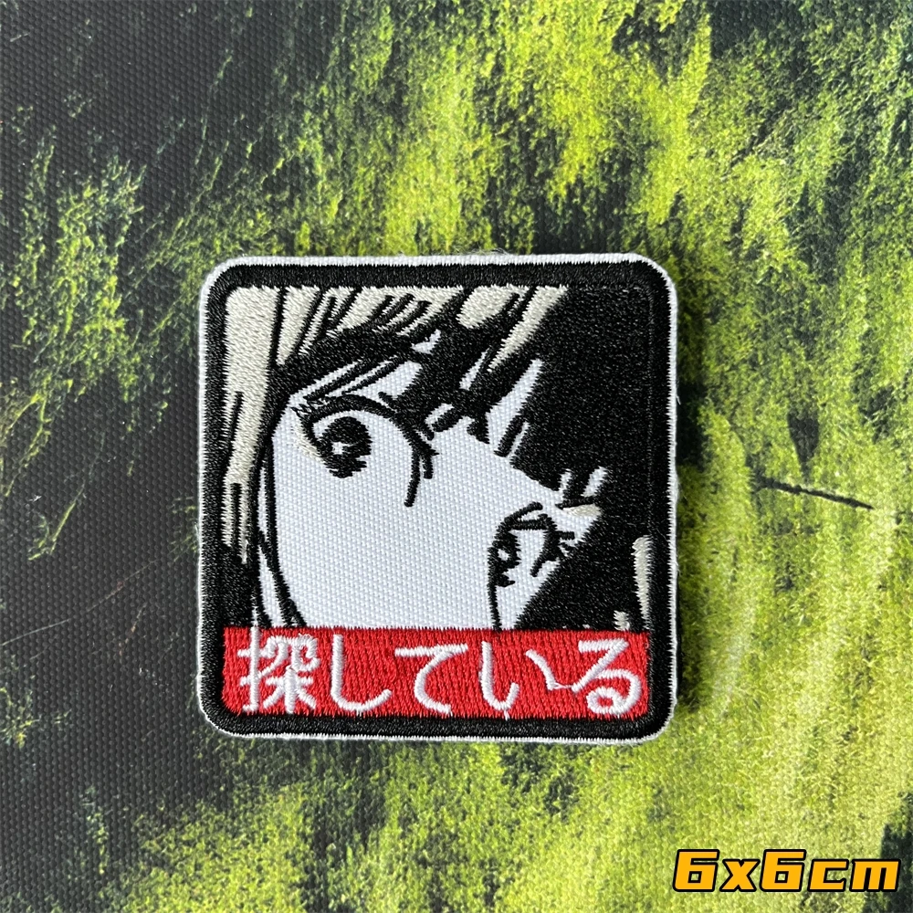 Japanisches Mädchen Anime Patches Taktisches Moral Emblem Militärarmband Rucksack Klettverschluss Aufkleber – Detail 2