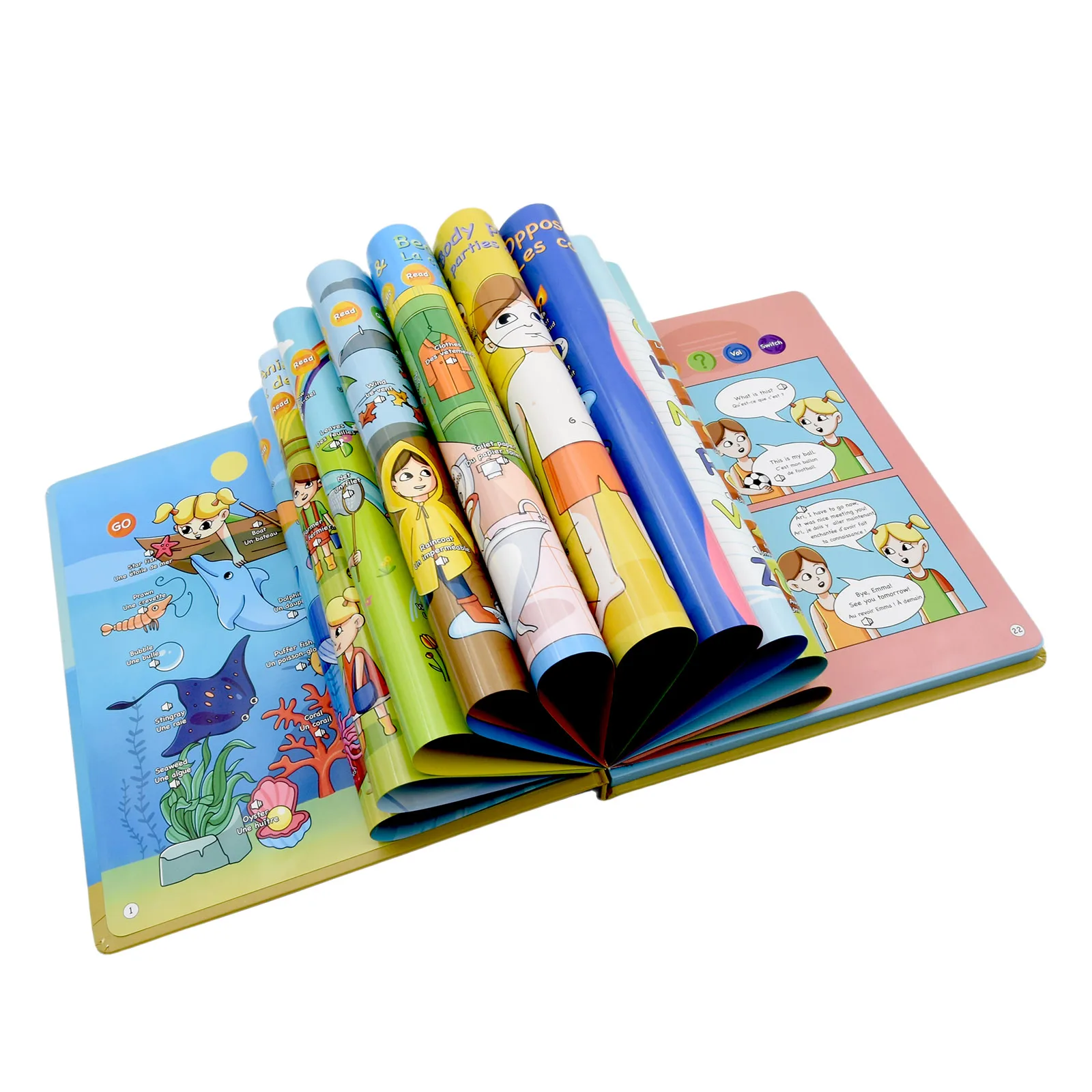 Bilingual France and English E-book  Didactical Toys and Game Spelled Educational Toy for Children 6