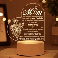 To My Mom NEW  Led Night Light For Home Room Decoration Nightlight Birthday Party Decor Gift Kids 1
