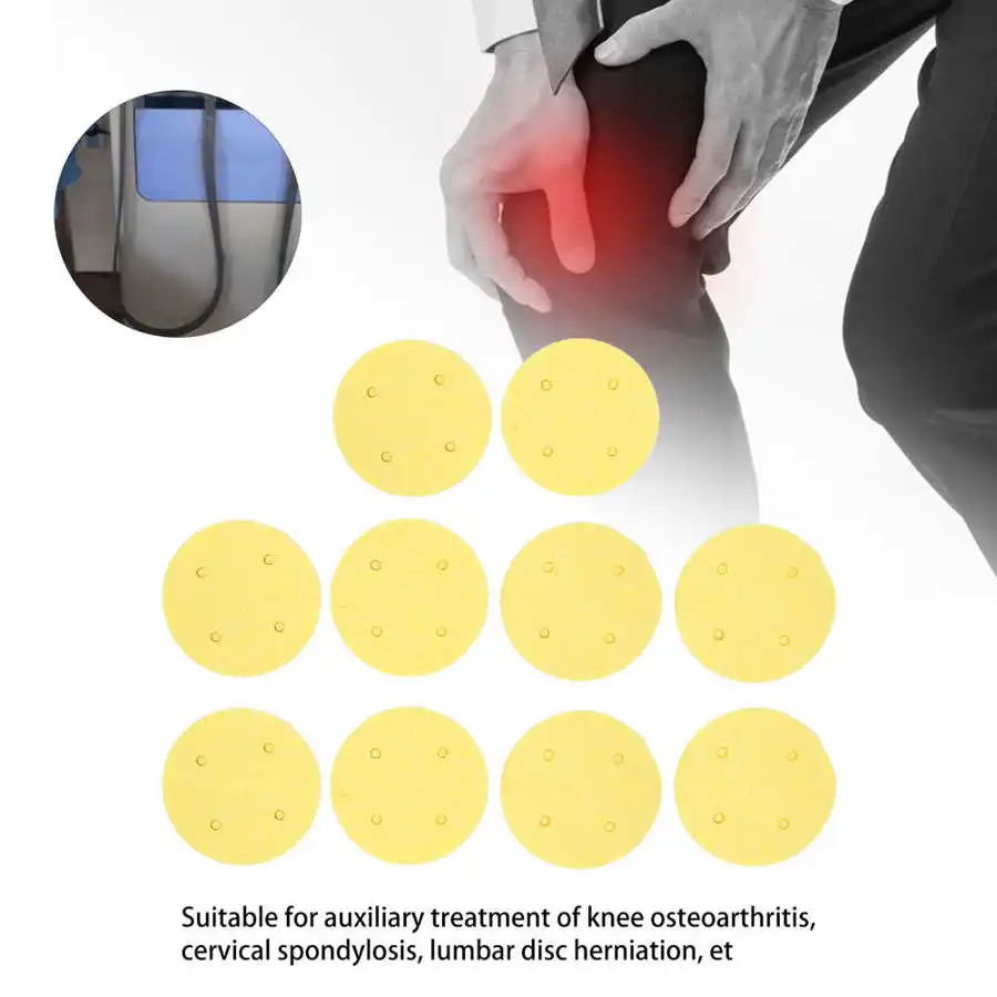 10pcs 60mm EMS Electrodes Conductive Pads Sponge Reusable Replacement for Interference Electrotherapy Instrument TENS Unit Pads