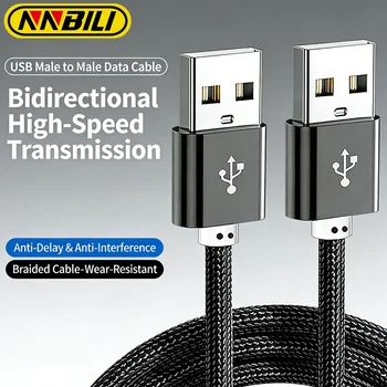 Cavo di Prolunga USB NNBILI da USB A Maschio a Maschio, Estensore USB A per Radiatore, Disco Rigido, Webcam, Cavo USBA 2m/3m