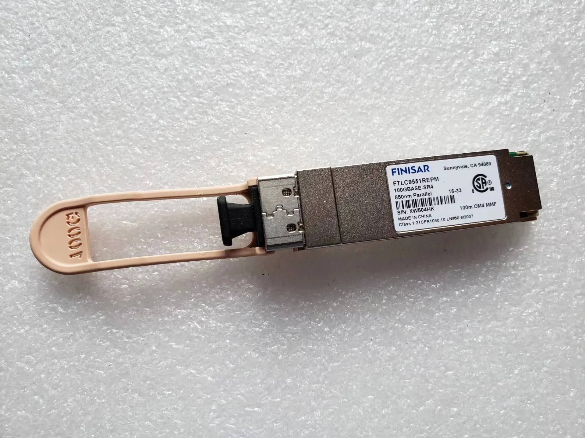 Finisar Module 100G Fiber Optical FTLC9551REPM 100GBASE-SR4 850NM MPO 100M OM4 MMF FTLC9551REPM-E5 019078051 100GB Transceiver 100gb fiber optical module 100g 10km switch transceiver finisar ftlc1151rdpl 100gbase lr4 13xx nm lan wdm 10km smf lc port