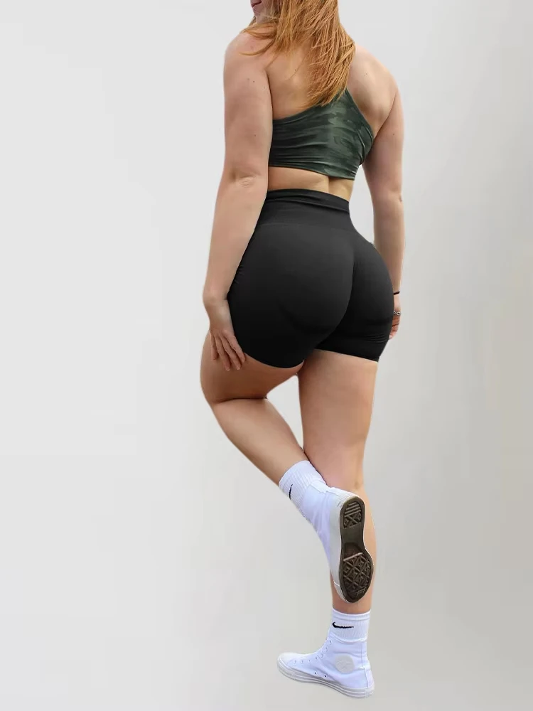 Workout Shorts Sports Shorts Running Shorts Seamless Shorts Gym Women Cycling Shorts Stretch Breathable High Waist