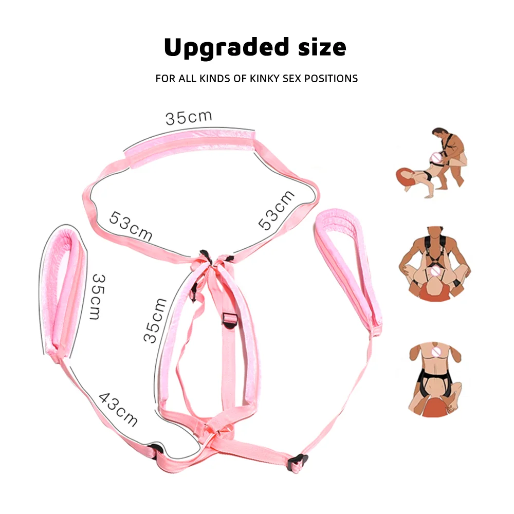 Adult Sex Toys Couples BDSM Bondage Love Slings Sex Swing Set Adjustable Straps Soft Plush Padding Mat Restraints Toys